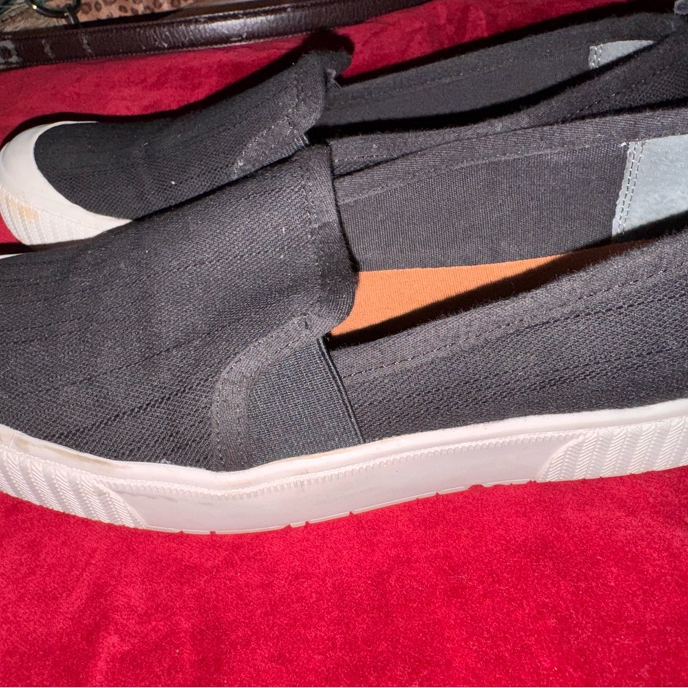 Zodiac Black Canvas Slip-On Loafers